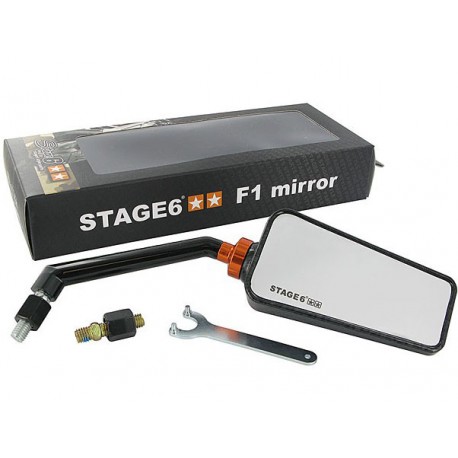 Зеркало Stage6 F1 Карбон глянец, правое