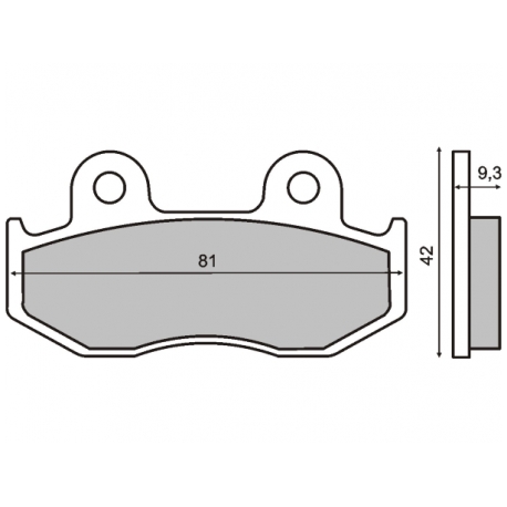 Тормозные колодки RMS Honda SH 125-150 2001-2008г