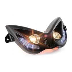 Фара STR8 "EVO 2" черная. Yamaha Aerox