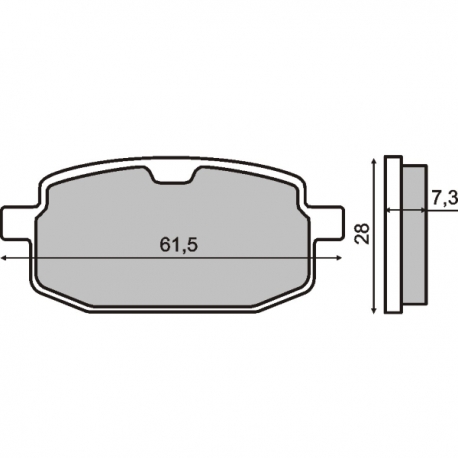 Тормозные колодки RMS S17. Yamaha Jog