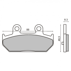 Тормозные колодки RMS Suzuki Burgman 400 650