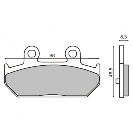 Тормозные колодки RMS Suzuki Burgman 400 650