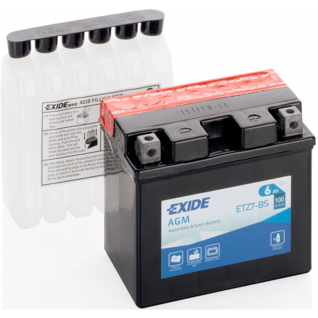 Аккумулятор EXIDE ETZ7-BS (YTZ7-BS) Honda Dio AF 56 / 57