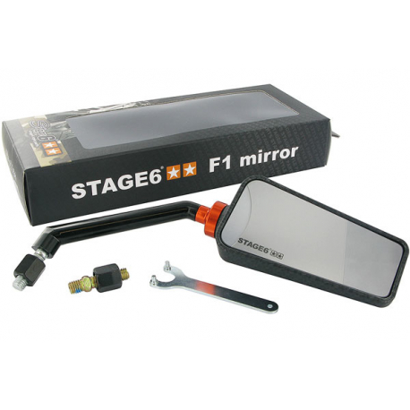 Зеркало Stage6 F1 Карбон мат, правое