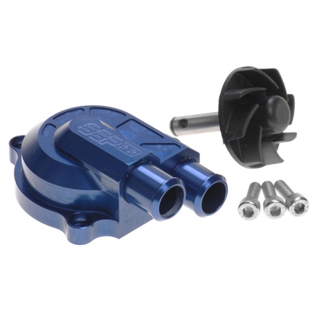 Помпа CNC +40% синяя. Yamaha/Minarelli