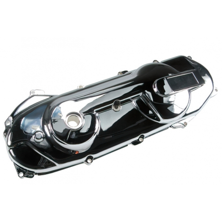 Крышка вариатора Str8 хром Yamaha Aerox / Minarelli горизонт длинный картер