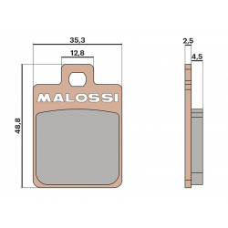 Тормозные колодки Malossi SYNT Piaggio / Gilera / Vespa / SYM