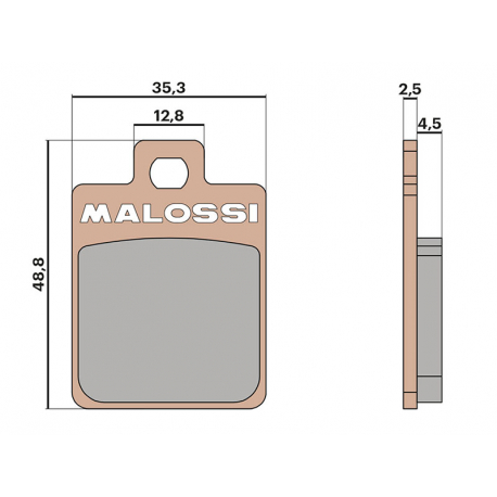 Тормозные колодки Malossi SYNT Piaggio / Gilera / Vespa / SYM