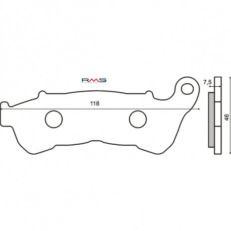 Тормозные колодки RMS Honda SH 125i / SH 300