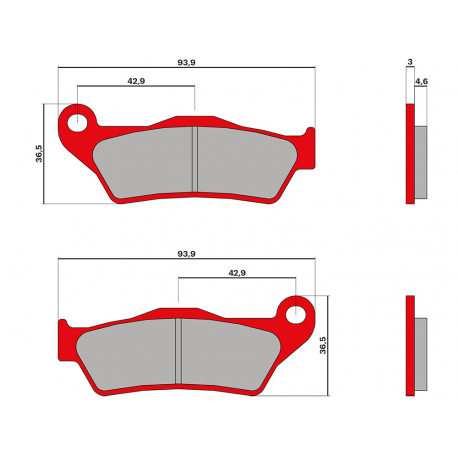 Тормозные колодки Malossi MHR. Gilera GP 800 / Arpilia SRV 850 / Nexus / X9 / Beverly 400 / Maxter