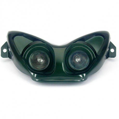 Фара TNT Double optics зеленая. Yamaha Aerox