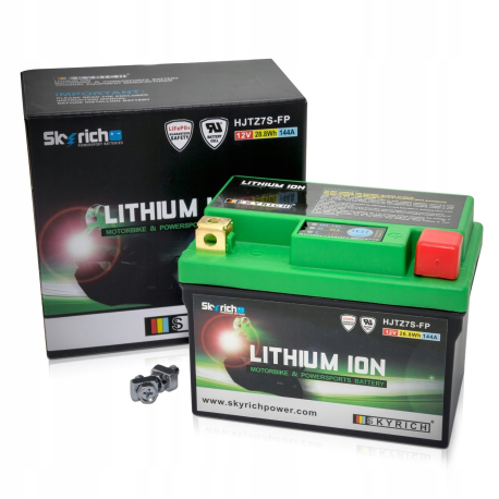 Аккумулятор Li-ion для мото 12V 28,8Wh. Skyrich Aprilia / Honda / Piaggio / Suzuki / Yamaha HJTZ7S-FP