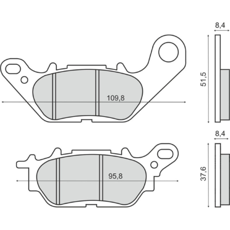 Тормозные колодки RMS Yamaha X-Max / N-Max / YBR