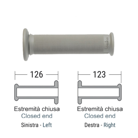 Грипси Domino GREY ENDURO 123-126 MM