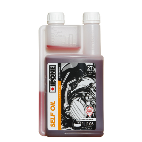 Моторное масло 2т IPONE Self Oil с запахом клубники. 1л