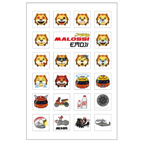Наклейки Malossi emoji mini stickers 11,5x16,8 cm