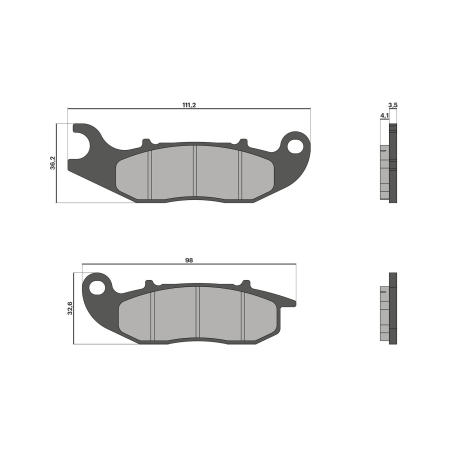 Гальмівні колодки Malossi Aprilia SR GT / Piaggio / Honda PCX 2018+